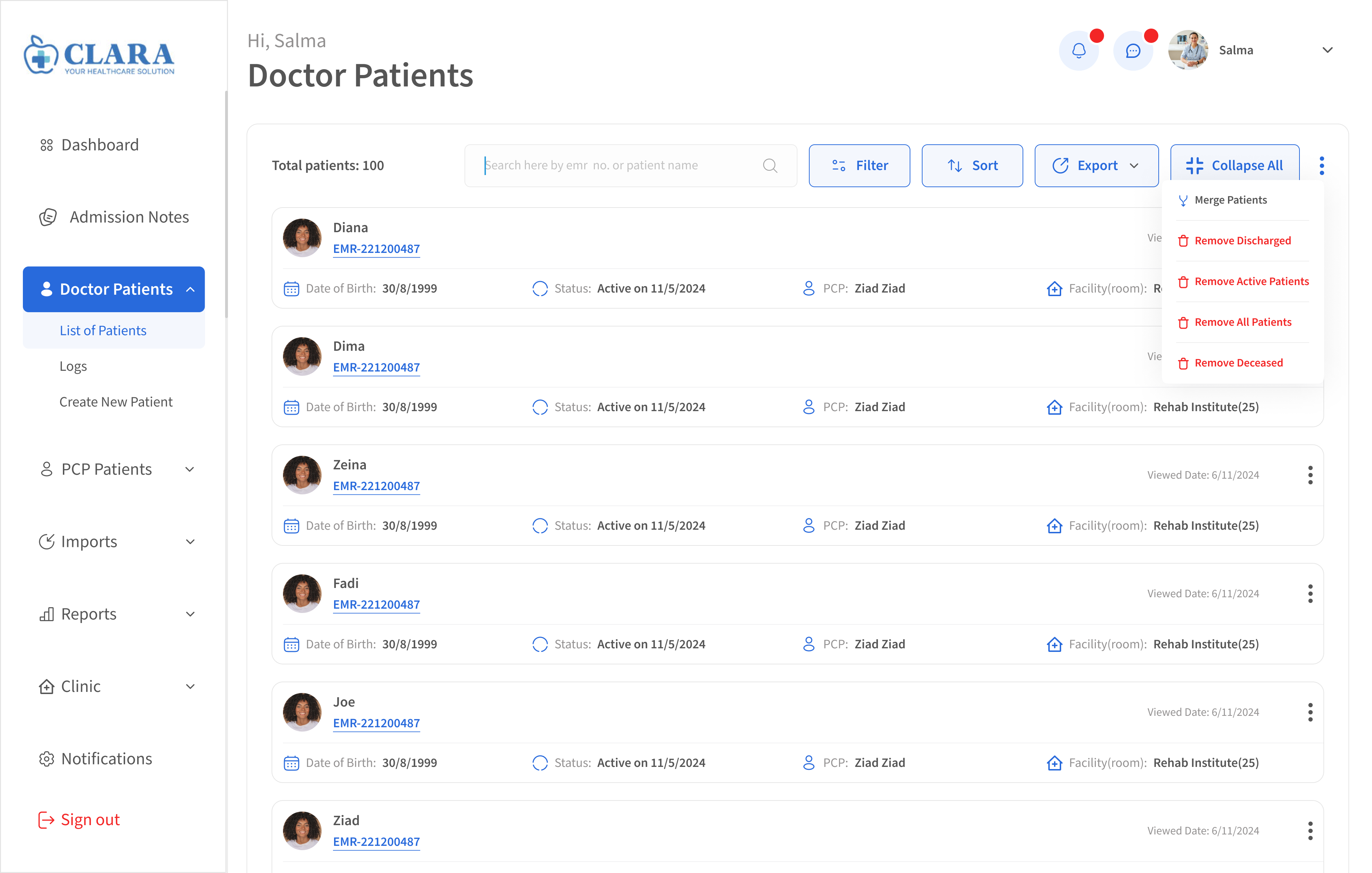 Doctor Patients